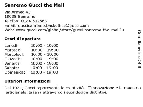 gucci salerno orari